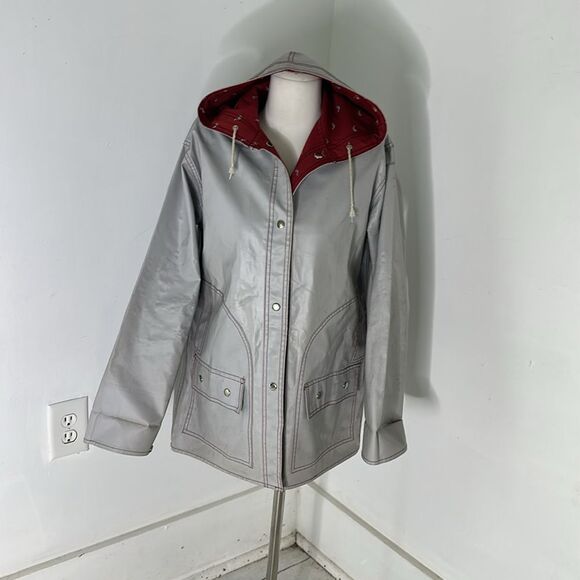 Vintage 60s Reversible Whale Printed Rain Jacket - Picture 5 of 10